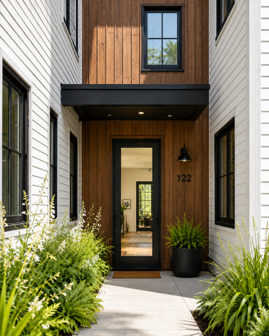 Front entry of a Standish Commons home